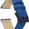 New BARTON WATCH BANDS Barton Sailcloth Quick Release Premium Nylon Weave Choice Of Color And Width 18Mm, 19Mm, 20Mm, 21Mm, 22Mm, 23Mm, 24Mm