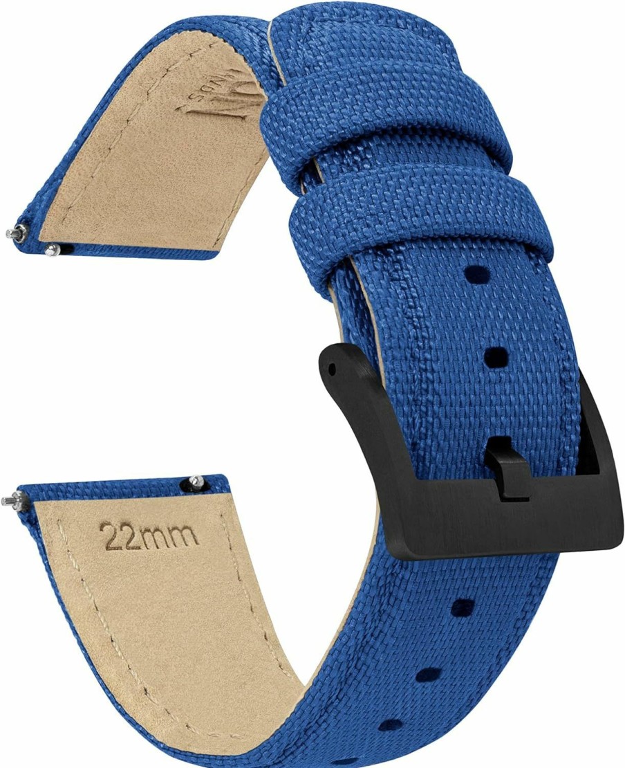 New BARTON WATCH BANDS Barton Sailcloth Quick Release Premium Nylon Weave Choice Of Color And Width 18Mm, 19Mm, 20Mm, 21Mm, 22Mm, 23Mm, 24Mm