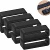 Hot vipolish Vipolish 8 Pack Rubber Watch Band Watch Strap Loops Black Silicone Replacement Resin Watch Bands Keeper Holder Retainer Size 12Mm 14Mm 16Mm 18Mm 20Mm 22Mm 24Mm 26Mm