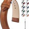 Best Fullmosa Fullmosa 14Mm 16Mm 18Mm 19Mm 20Mm 22Mm 24Mm Leather Watch Strap, Quick Release Watch Band For Men And Women