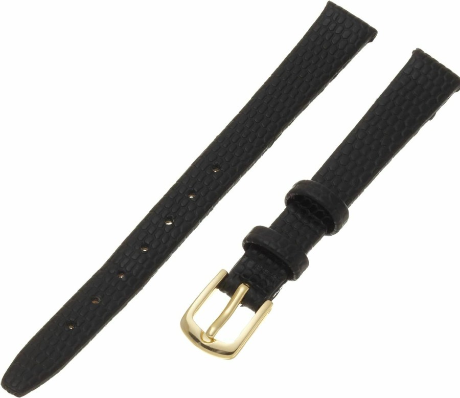 Best Hadley-Roma Hadley Roma Ls706 10Mm Regular Black Java Lizard Grain Ladies Watch Band