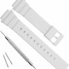 Hot uEmoh Uemoh Waterproof Natural Resin Replacement Watch Band For Women'S Casio Mrw-200H