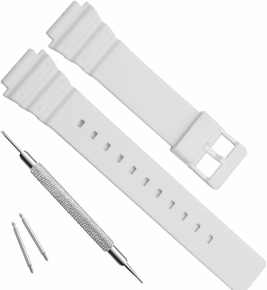 Hot uEmoh Uemoh Waterproof Natural Resin Replacement Watch Band For Women'S Casio Mrw-200H