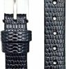 Wholesale NewLife 12Mm Black Genuine Leather Watchband | Round Lizard Grain, Flat Replacement Watchstrap That Brings New Life To Any Watch (Womens Standard Length)