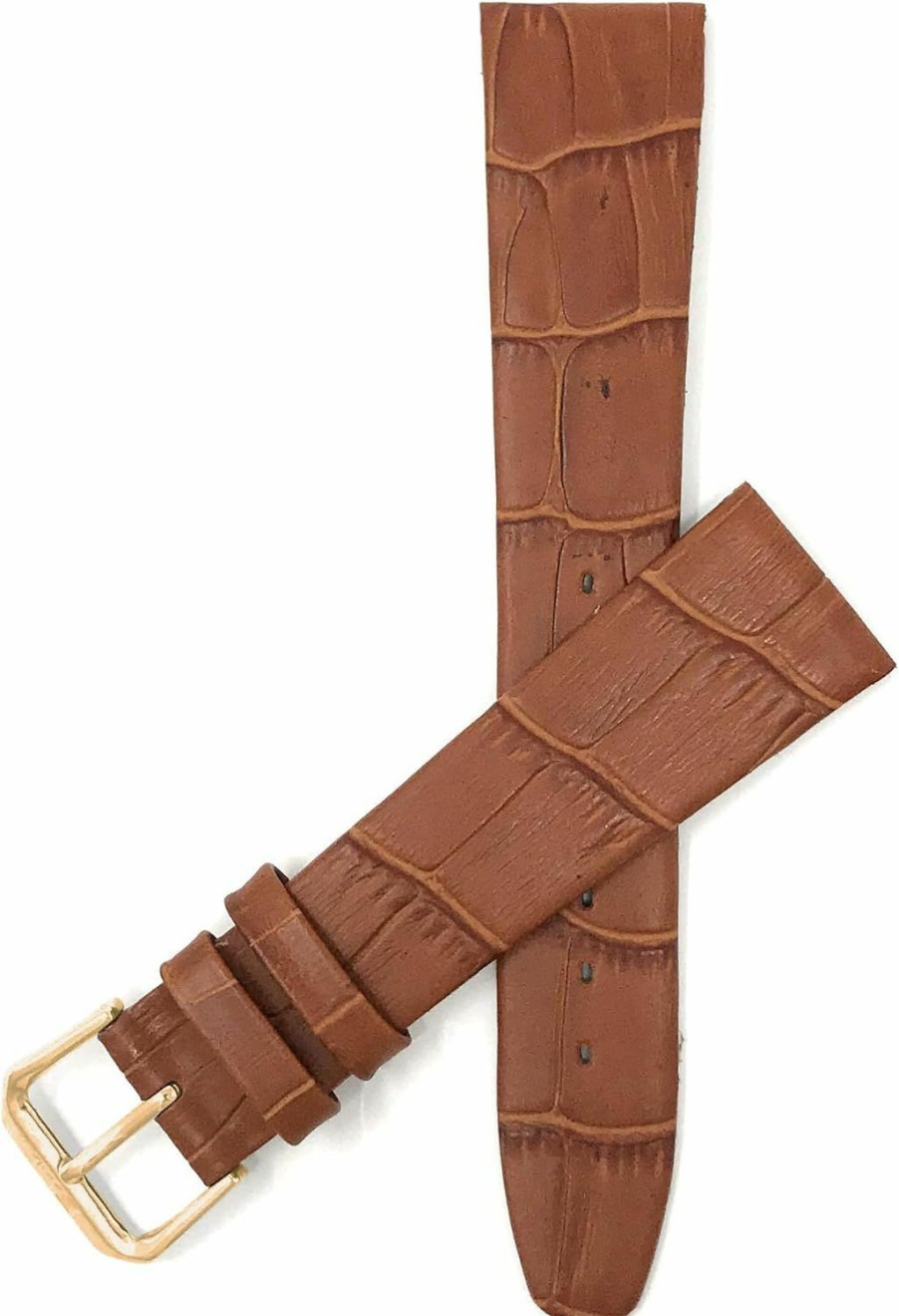 New Bandini Bandini Leather Watch Band Strap - Slim - 6Mm, 8Mm, 10Mm, 12Mm, 14Mm, 16Mm, 18Mm, 20Mm - Buffalo, Alligator, Lizard, Crocodile, Bark Pattern (Also Comes In Extra Long, Xl)