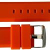 Wholesale BUZZUFY Buzzufy Silicone Orange Chrono Watch Strap 20Mm