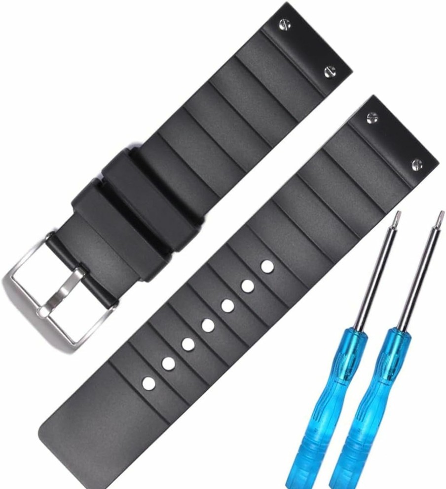 Hot XBHSW Xbhsw Soft Waterproof Silicone Watch Strap Compatible With Cartier Santos 100 Women'S Watchband 23Mm Rubber Replacement Bracelet