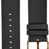 Clearance slow Black Soft Leather Strap, Rose Gold Buckle - 20Mm