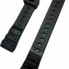 New NewLife Newlife 20Mm Black Rubber Watchband - Comfortable And Durable Pvc Material Watchstrap