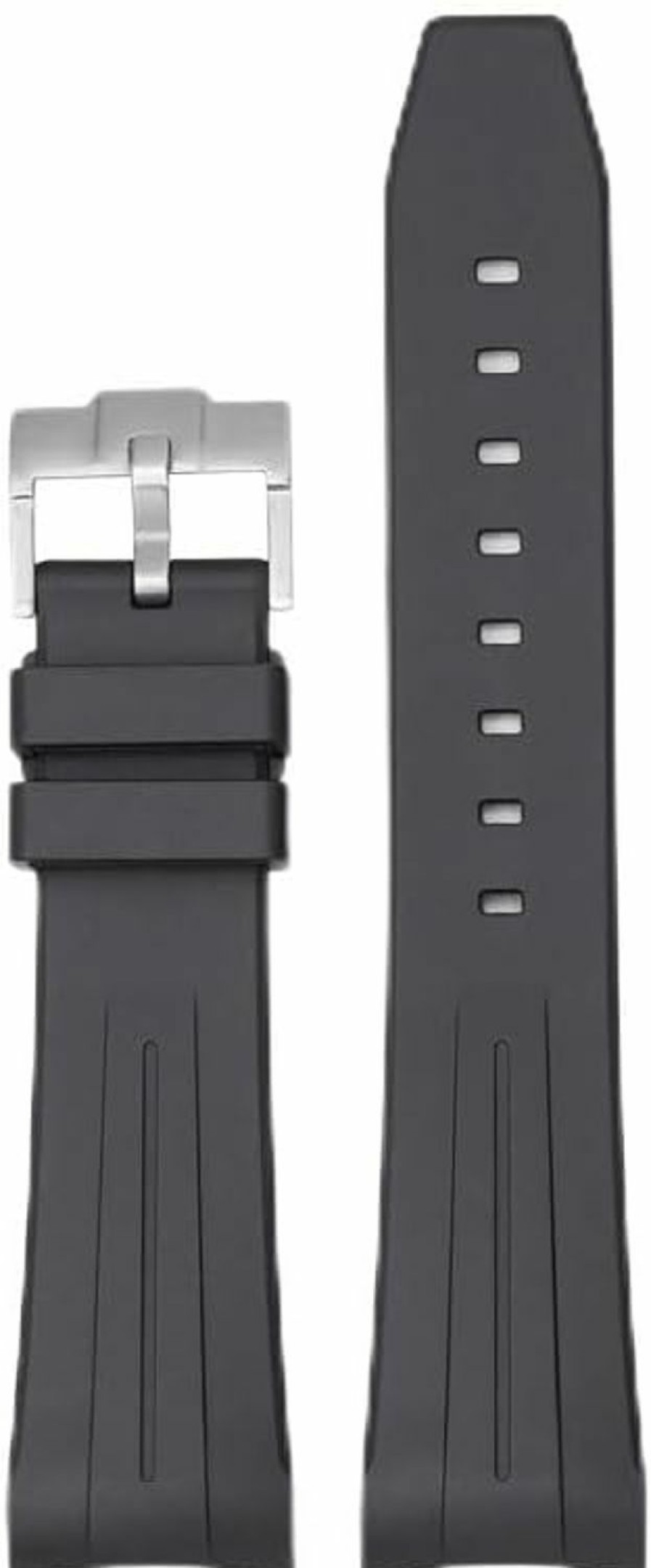 Clearance Generic 22Mm Curved End Rubber Band For Blancpain X Swatch, Replacement Watch Bands With Buckle For Blancpain X Swatch Silicone Rubber Watch Strap - Multiple Colors