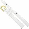 Online Generic 8Mm White Stitched Replacement Leather Womens Watch Band Strap