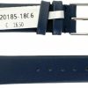 Best BUZZUFY Buzzufy Waterproof Dark Blue Leather Watch Strap/Band 18 Mm