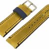 Best REV Genuine Crazy Horse Dual Color Leather Watch Replacement Band - Leaf Green/Purple 18Mm, 20Mm, 22Mm Or 24Mm