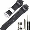 Online XBHSW Resin Replacement Watchband Compatible With Casio G-Shock Ga1000 Gw-A1000 Gwa1100 Gw 4000 Men'S Waterproof Strap Gravitymaster Black Bracelet