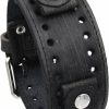 Clearance Nemesis Nemesis Fsb-K Distressed Wash Out Blackish Brown Wide Leather Cuff Wrist Watch Band