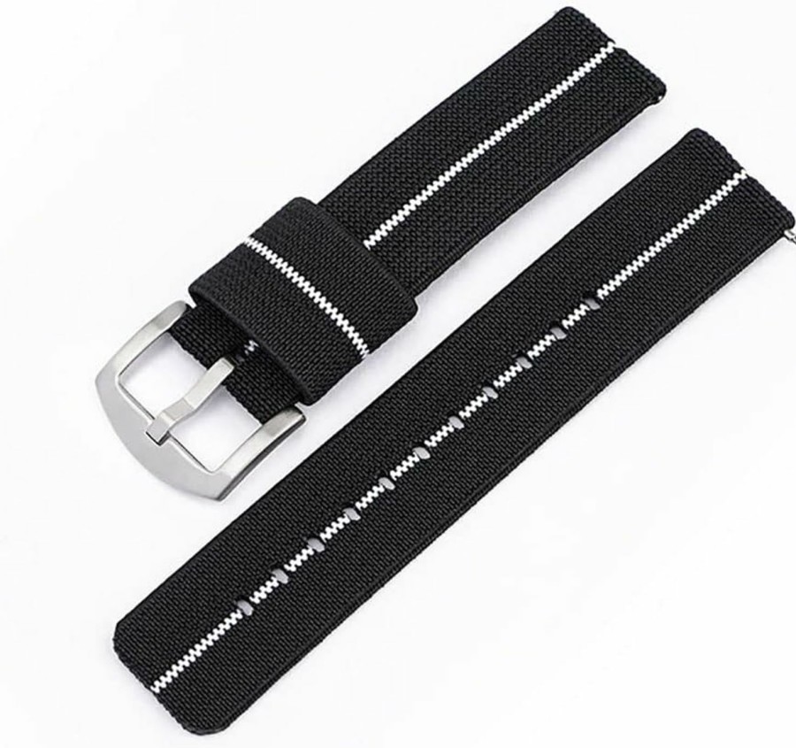 Online SKYK Quick Release Watch Bands,Stretchy Nylon Two-Piece Military Style Ballistic Watch Straps,Choice Of Color & Width,18Mm 20Mm 22Mm Or 24Mm For Men Women