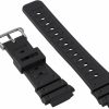 Best Gilden Gilden 18Mm Black Polyurethane Long Watch Strap 017280, Fits Casio G-Shock Watches