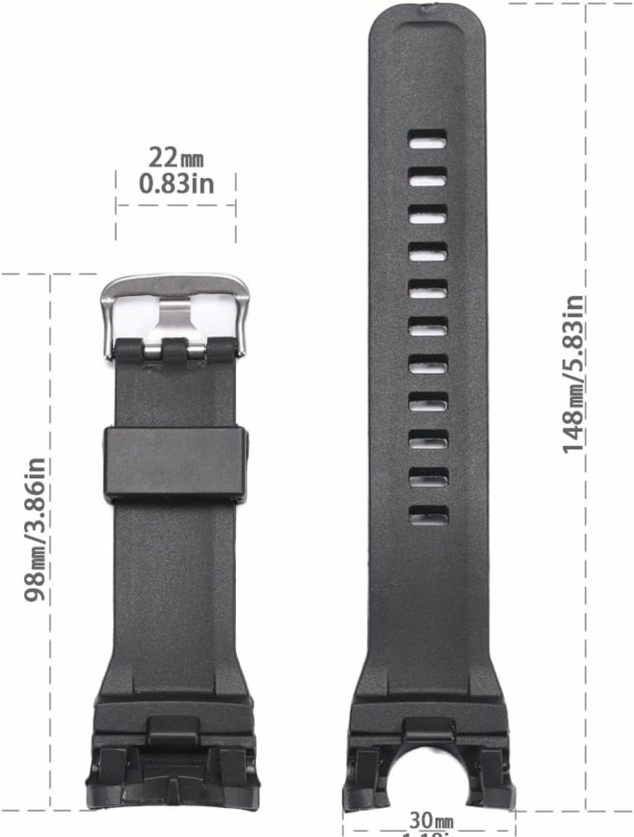 New XBHSW Resin Watchband Compatible With Casio Ga500 Watch Strap Rubber Waterproof Pin Buckle Replacement Bracelet