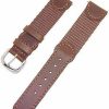 Wholesale BetterBands 19Mm Swiss Army Style Brown Leather And Nylon Men'S/Women'S Watch Band