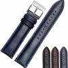 Online Strapseeker Strapseeker Rey Quickrelease Leather Watch Bands Silver Pinsize 20Mm 22Mm Watch Strap For Men & Women Black, Blue, Brown Replacement Watch Bands For Fossil & Compatible With Most Watches (Dark