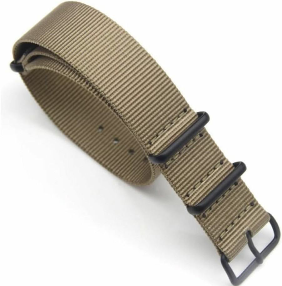 Clearance Generic 16Mm 18Mm 20Mm 22Mm 24Mm Military Watch Band Zulu Strap Watch Bands Nylon Watch Belt Convas Single Pass