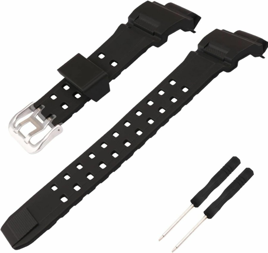 Clearance Topuly Topuly Resin Watch Band Replacement For Casio G Shock 10455201 Gw9400 Gw-9400 Gw-9400-1 Gw-9400Bj-1 Gw-9400J-1 Rangeman Gw-9200 Gw-9300 G-9400 Strap Wirstband Accessories For Men And Women