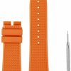 Online Adwoa Adwoa Convex Interface Fluororubber Watch Band Strap Replacement For Vacheron Constantin Vc Series - 24 * 7Mm Quick Disassembly Watch Band Compatible With Vc Series 4500V 5500V 7900V