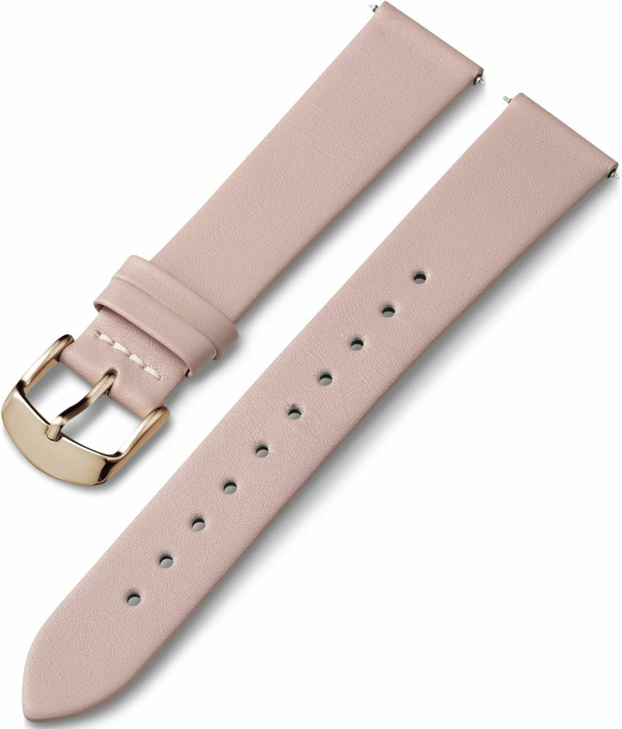 Best Timex Timex 18Mm Genuine Leather Strap Pink With Gold-Tone Buckle