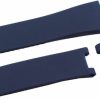 Hot I Compatible 25Mm Blue Rubber Diver Watch Strap Band