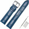 Best Moran Moran Quick Release Leather Watch Band 18Mm 19Mm 20Mm 21Mm 22Mm 23Mm 24Mm Quick Release Calfskin Watch Strap For Men And Women (23Mm, Blue--Silver Buckle)