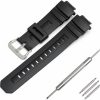 Best CWYTTZQ Rubber Watchband For Casio G-Shock Strap Aw-590/591/5230/282B Awg-M100/101 G-7700 Watch Strap Replacement