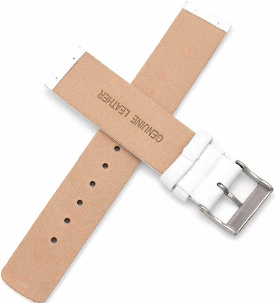 Wholesale bullish 18Mm Screwing Genuine Leather Watch Strap Replacement For Skagen