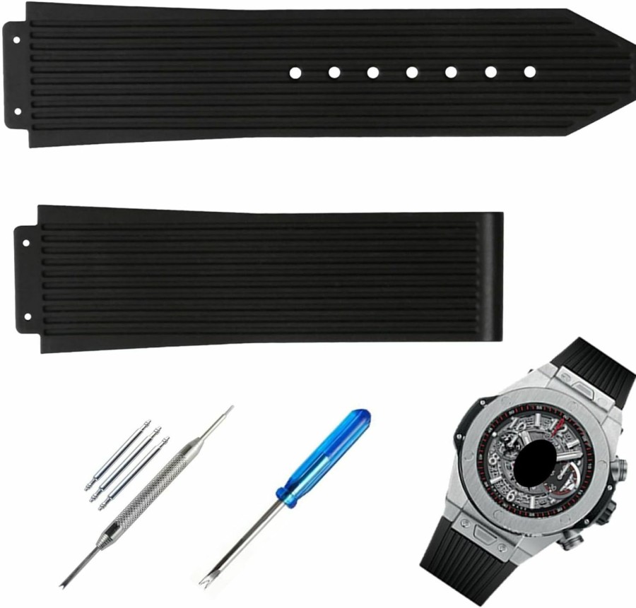 New Topuly Topuly Rubber Watch Band Replacement For Hublot Silicone Strap Wirstband Accessories For Men And Women