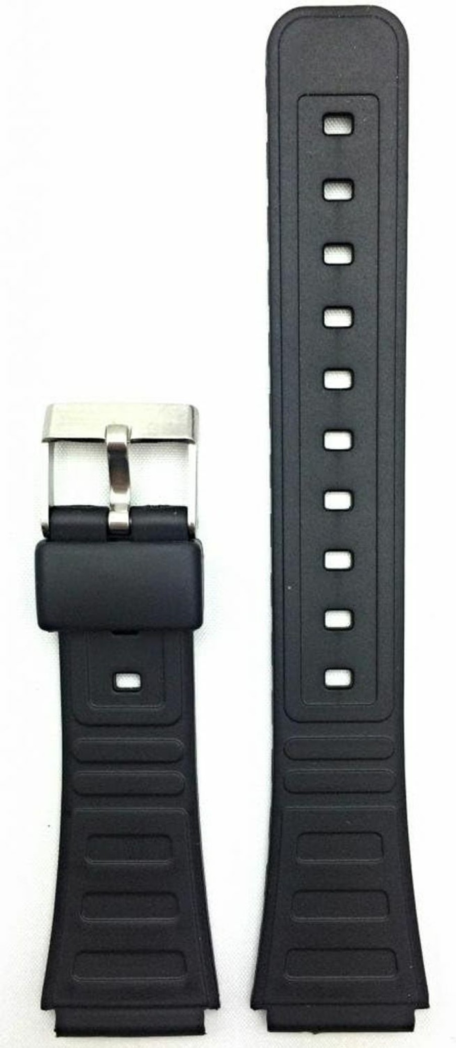 Online NewLife Newlife 18Mm Black Rubber Pvc Material Watchband | Comfortable And Durable Replacement Watchstrap That Brings To Any Watch For Men And Women