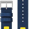 Clearance 1963 Watch Quick Release Rugged Nylon Watch Strap 20Mm 22Mm - Durable Nylon Fabric With Leather Hybrid Watch Band For Regular & Smart Watches