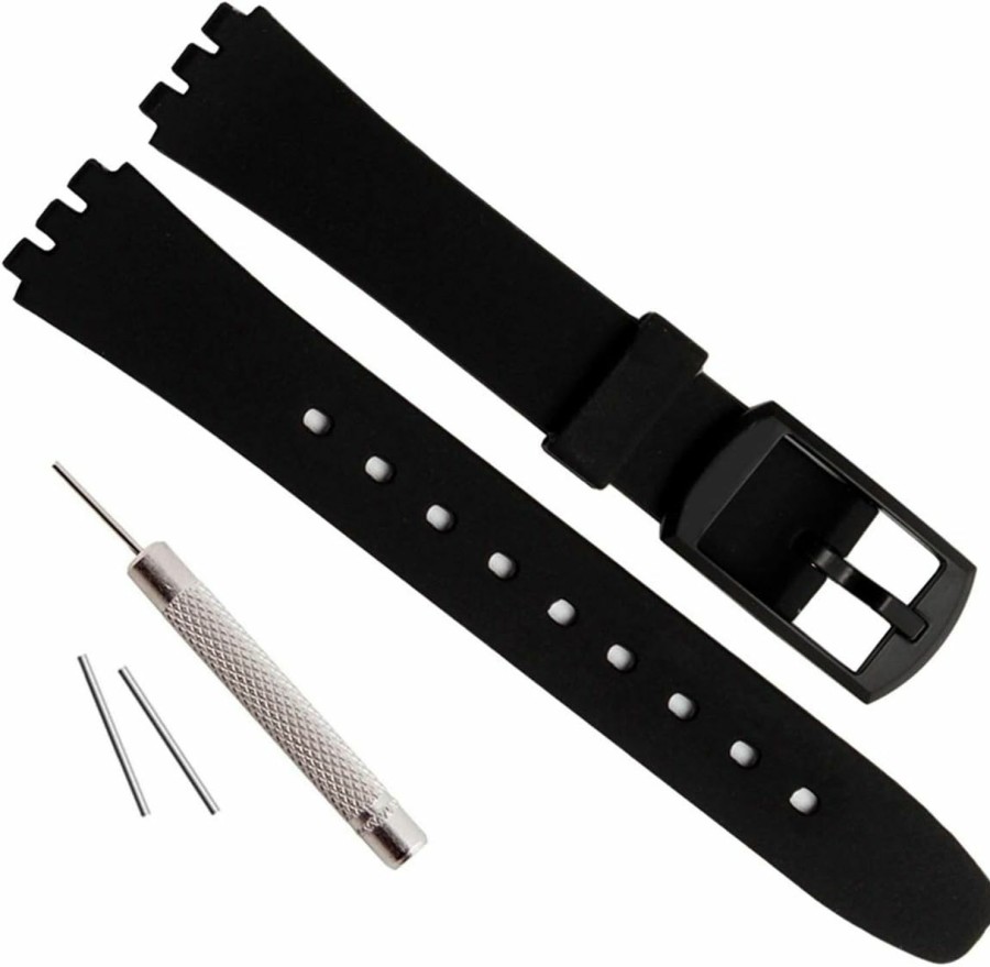 Online OliBoPo Replacement 12Mm Waterproof Silicone Rubber Watch Strap Watch Band For Swatch