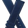 Wholesale Watchstrapworld Watchstrapworld Th-F122-06-0929Pn - 22 Mm Blue Suede Pin Buckle Watch Band With White Stitching To Fit Tag Heuer Formula 1 Watches Listed Below