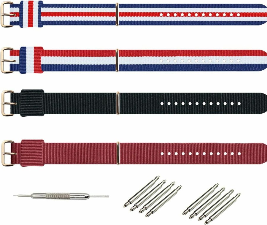 Best KHZBS Hkzbs Canvas Nylon Strap Accessories Are For Various Brand Watch Straps, Men'S, Women'S And Children'S Wristbands Watch Band 10Mm12Mm13Mm14Mm15Mm16Mm17Mm18Mm19Mm20Mm22Mm