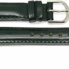 Wholesale Cuir De Lyon 14Mm Women'S Green Stitched Genuine Leather Watch Band