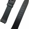 Online NewLife Newlife 18Mm Black Rubber Pvc Material Watch Band | Comfortable And Durable Replacement Wrist Strap With Black Buckle That Brings To Any Watch For Men And Women