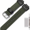 Online MCXGL 16Mm G Shock Replacement Strap Compatible With Casio Ga100 110 120 700 2100 Dw5600 6900 Awg-M100 Gw9400 Nylon Leather Bracelet Watch Band Watch Accessories