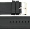 Clearance Cuir De Lyon 30Mm Black Soft Smooth Jelly Rubber Silicone Sport Watch Band Strap