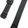 New NewLife Newlife 18Mm Black Rubber Pvc Material Watchband | Comfortable And Durable Replacement Watchstrap That Brings To Any Watch For Men And Women