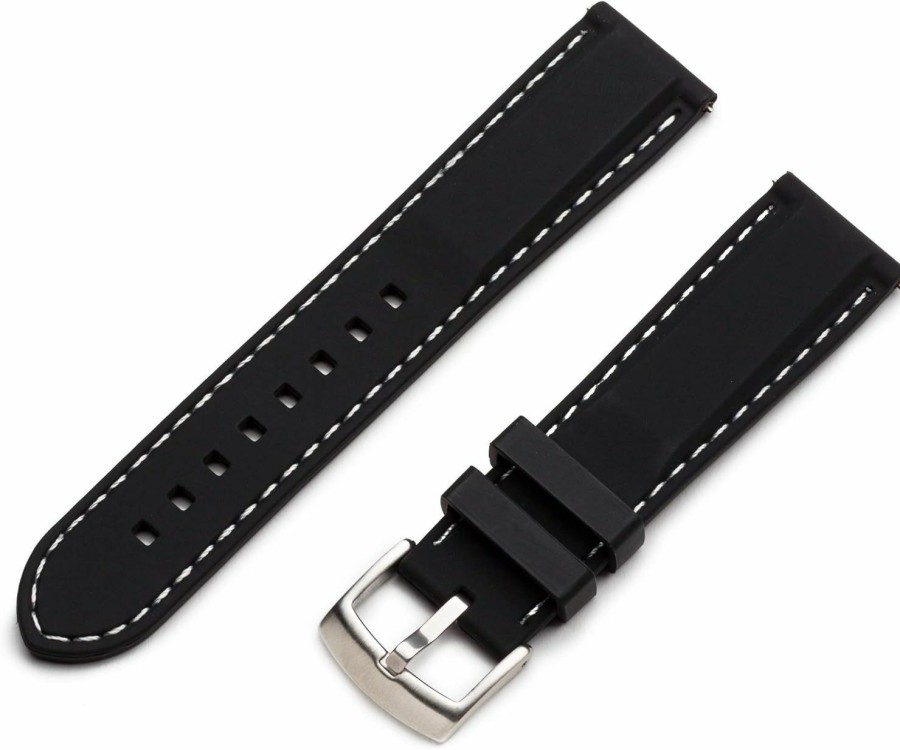 Online Benchmark Basics Benchmark Basics Quick Release Silicone Watch Band - Rubber Watch Straps For Men & Women - Choice Of Color & Width - 18Mm, 20Mm, 22Mm Or 24Mm